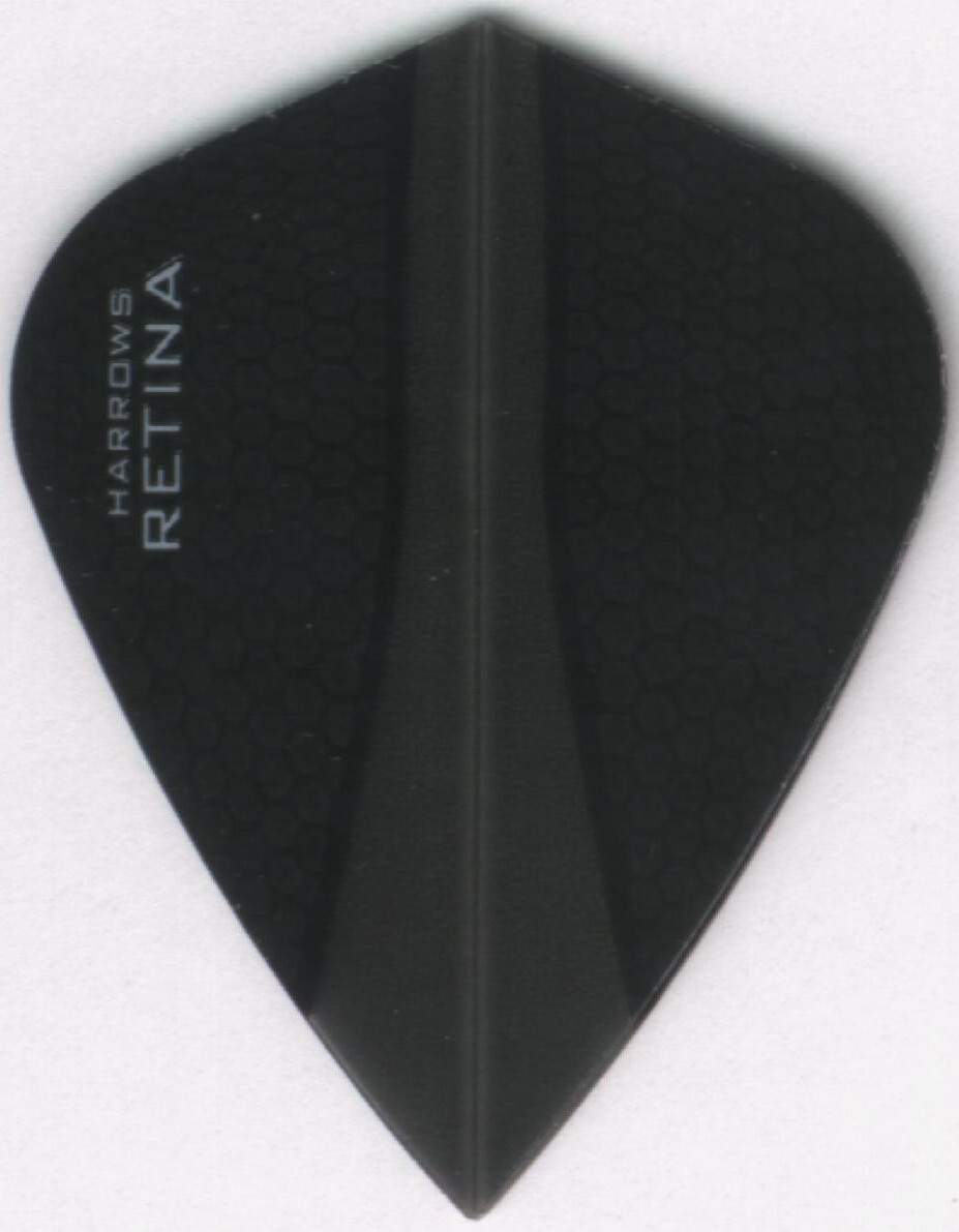 Black RETINA Kite Dart Flights: 3 per set