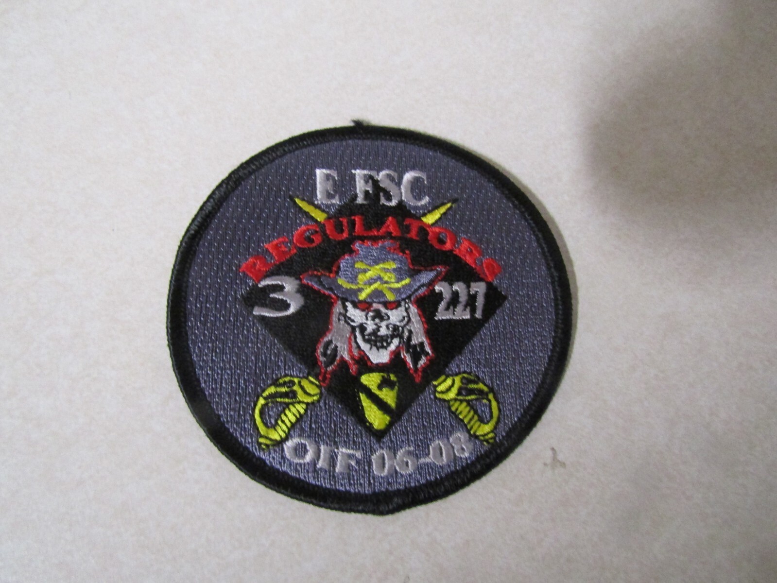 MILITARY PATCH SEW ON ECHO CO FSC REGULATORS 3/227 1ST CAVALRY DIVISION OIF 06-8