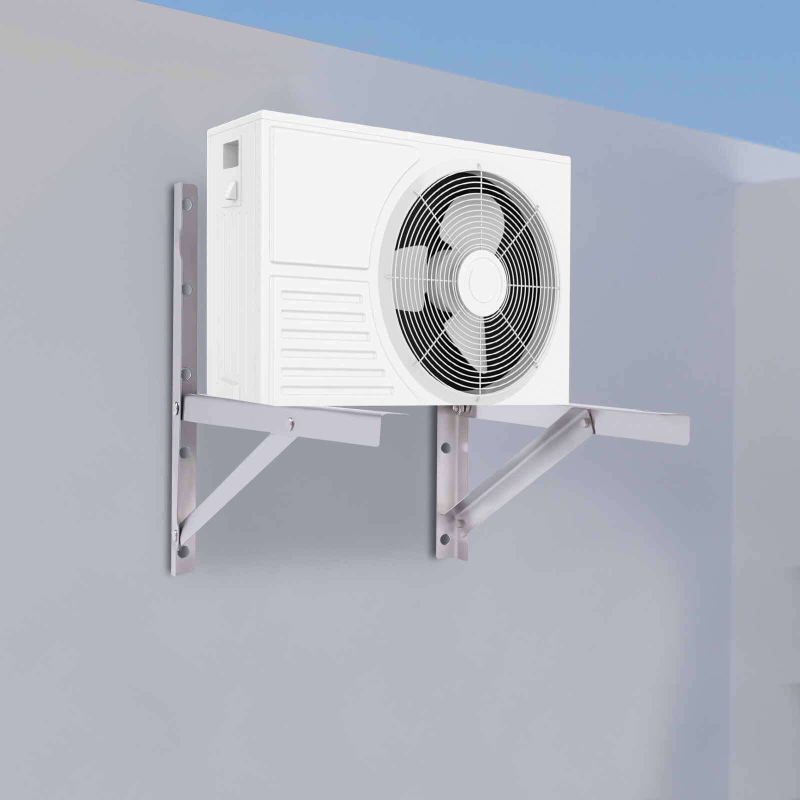 Heavy Duty Wall Air Conditioning AC Bracket Ductless Mini Split Hanging Rack
