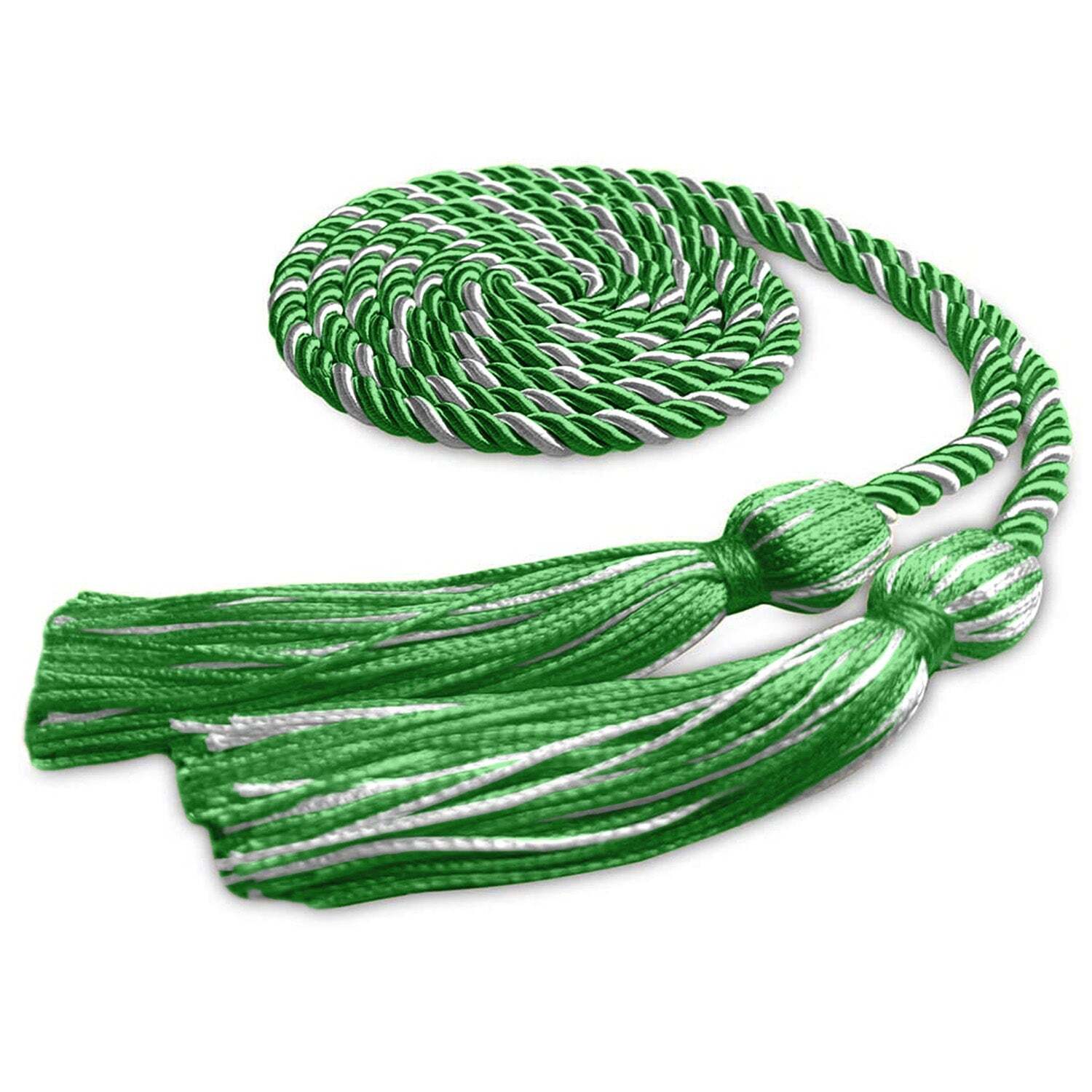 Endea Graduation Single Honor Cord Green/White for High School & College