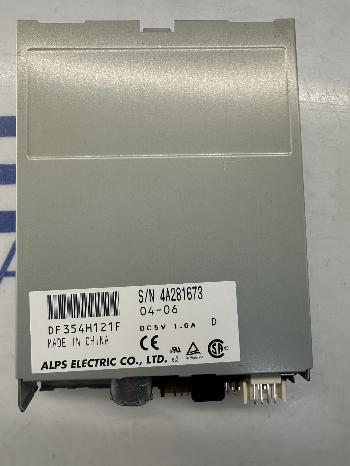 Alps Electric Co DC5V 1.0A DF354H121F 3.5" Floppy Drive DF354H121F