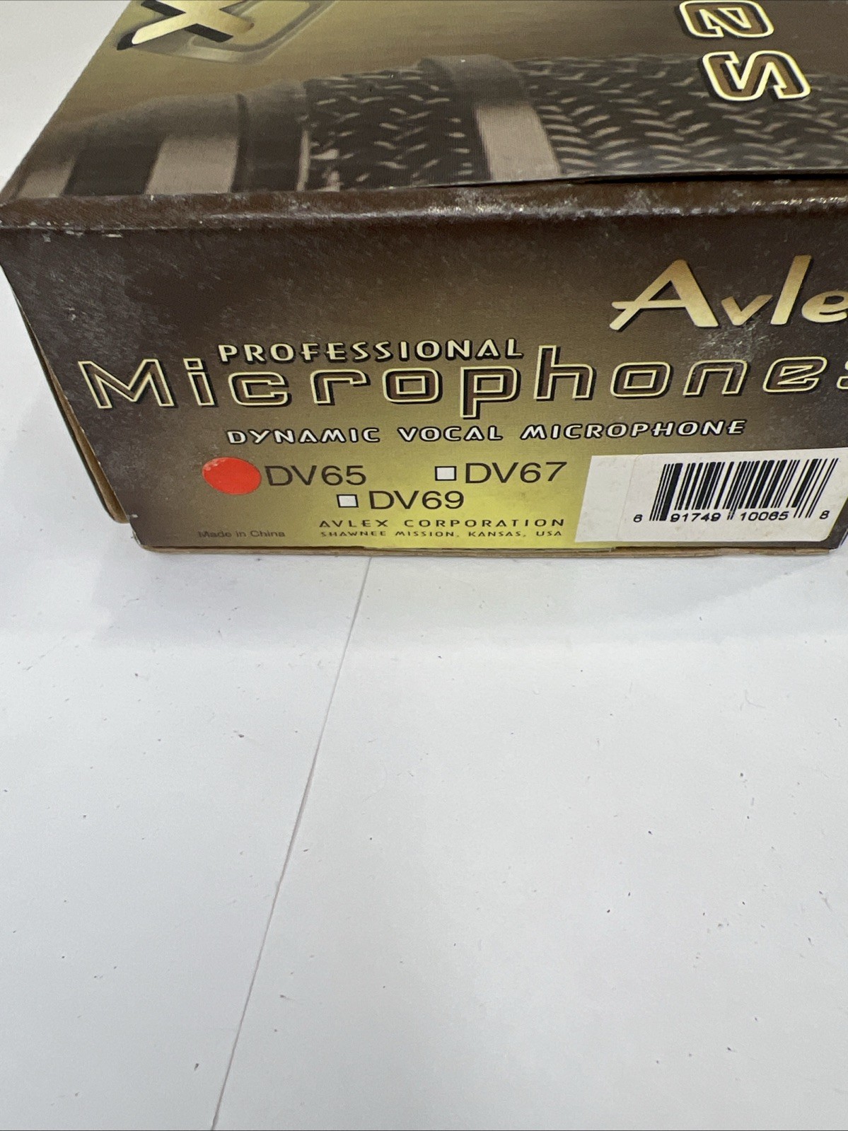 Avlex DV65 Black Microphone in box NOS