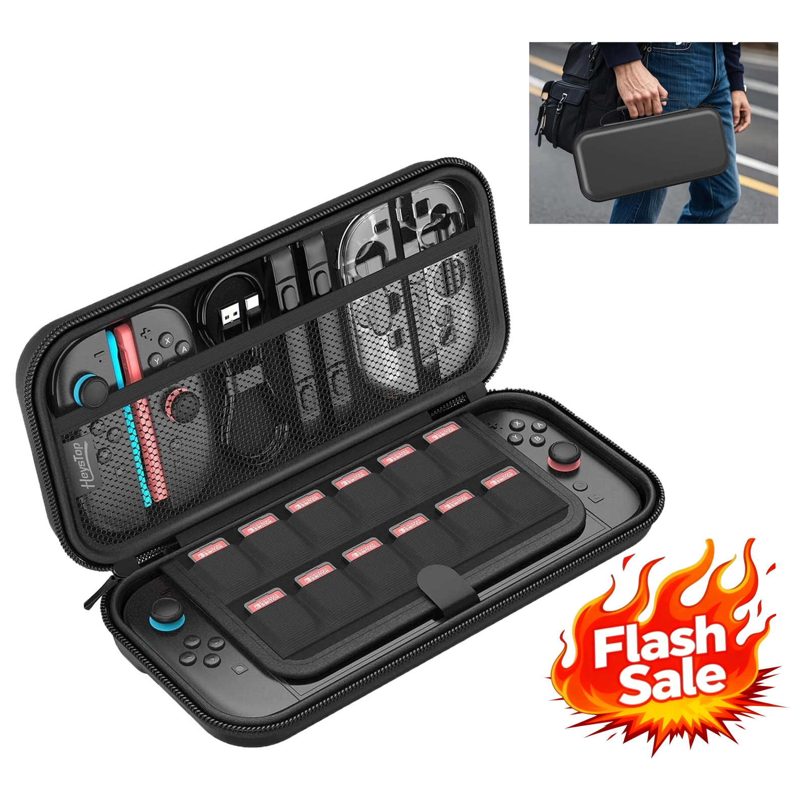 (2025) Carrying Case Hard Shell Portable Travel Bag Cover for Nintendo Switch 2