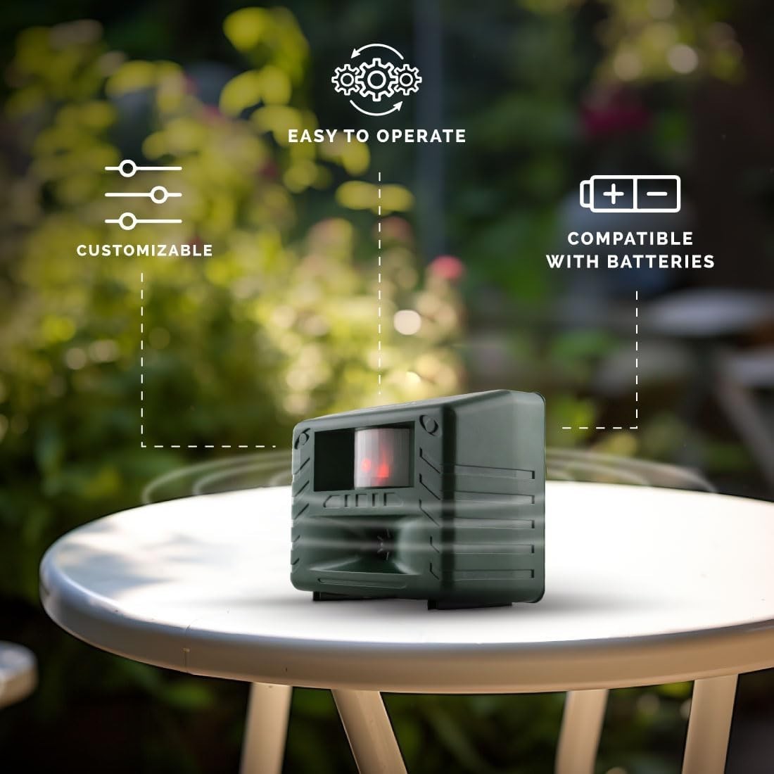 Yard Gard, Electronic and Ultrasonic Animal Stopper Device with Motion-Sensor...