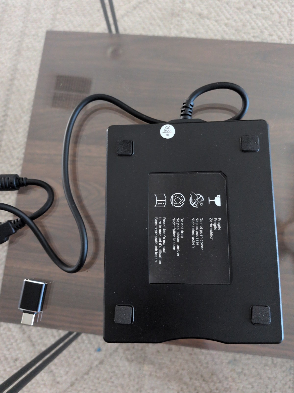 USB Floppy Disk Reader 3.5" Portable FDD Drive for Windows PC & Laptop