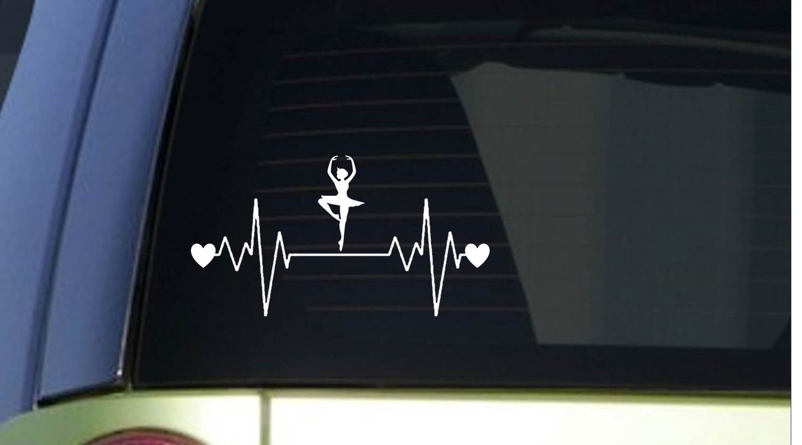 Dancer heartbeat lifeline *I202* 8" wide Sticker decal ballet dancing