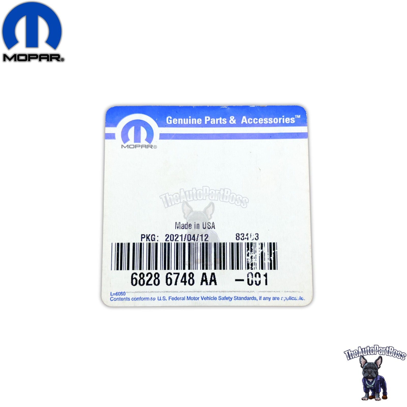 A/C Filter Drier Filter Kit OEM Mopar 68286748AA