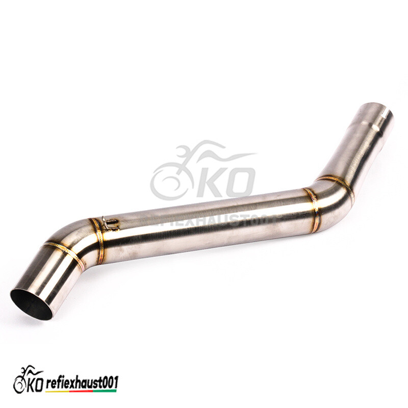 For CF-Moto 650NK 400NK Mid Exhaust Link Pipe Stainless Steel 51mm Connect Pipe