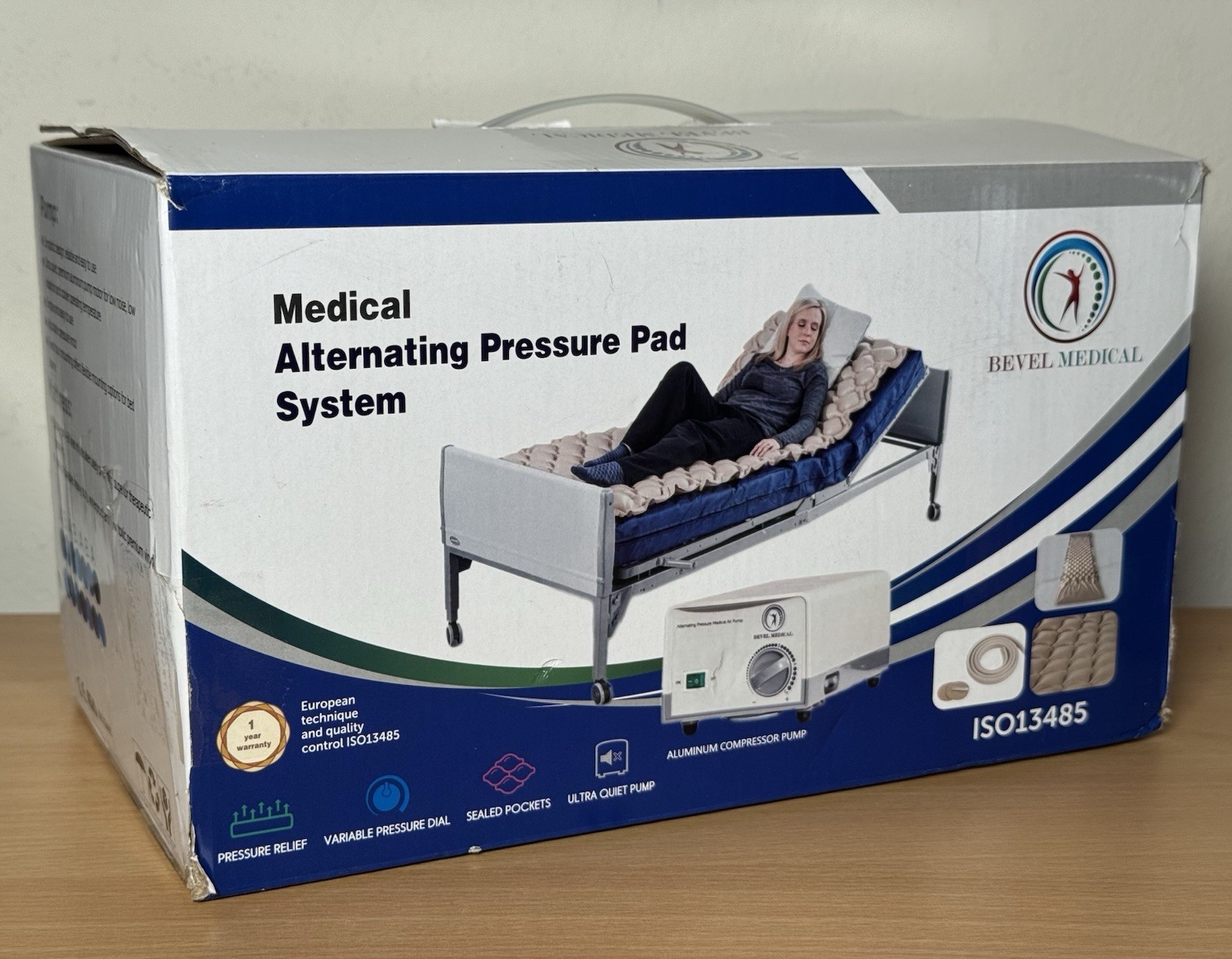 Bevel Medical ISO 13485 Medical Alternating Pressure Pad System 36”x78”x3”