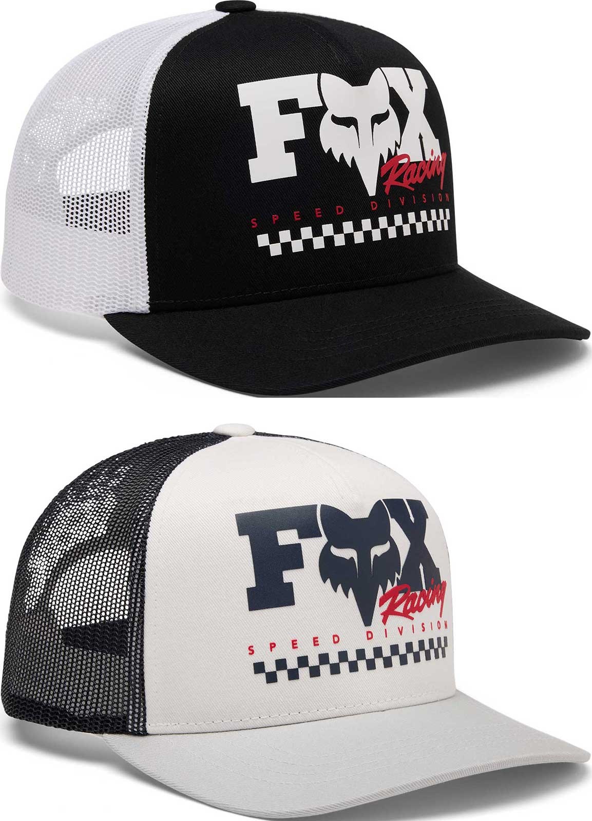 Fox Racing Youth Checker Mesh Trucker Snapback Hat -  Youth Lid Cap
