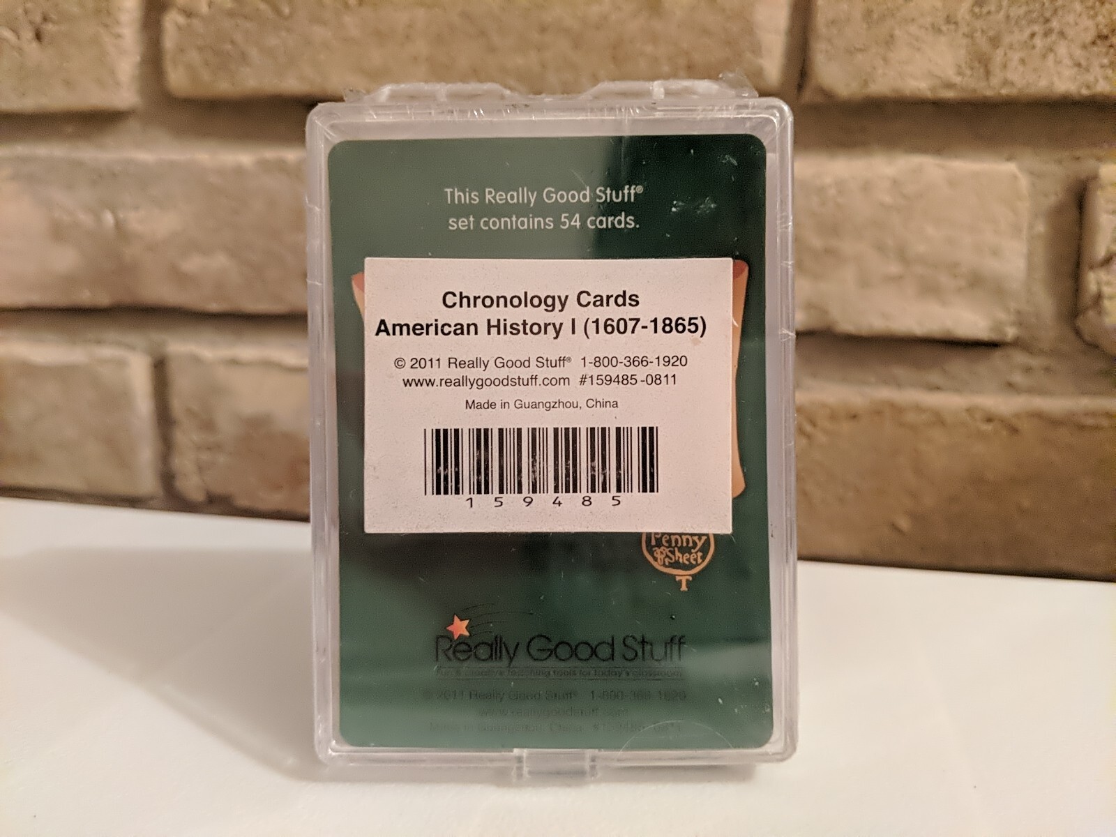 Really Good Stuff Chronology Cards American History I (1607-1865) 2011 54 Cards
