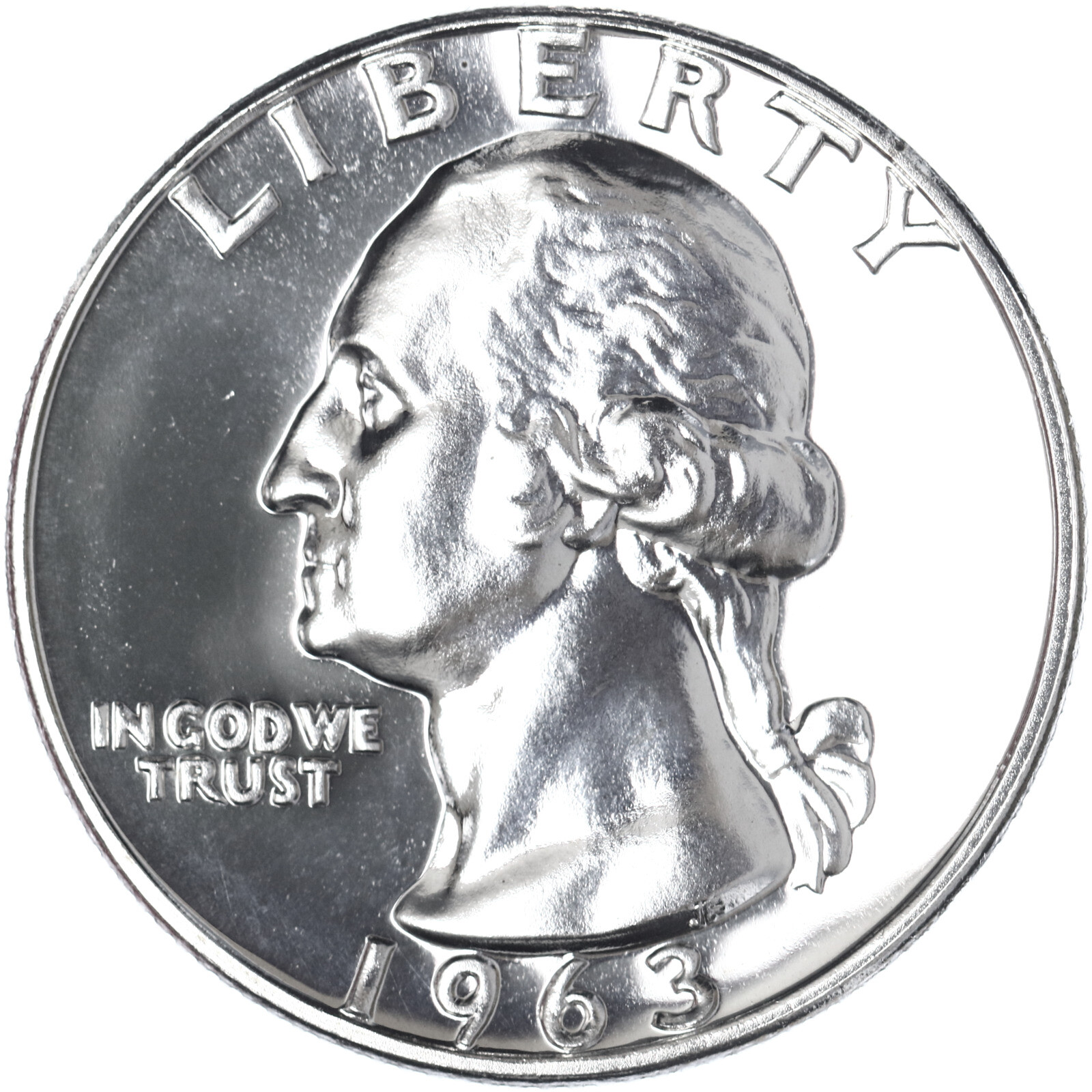 1963 (P) Washington Quarter Gem Proof 90% Silver