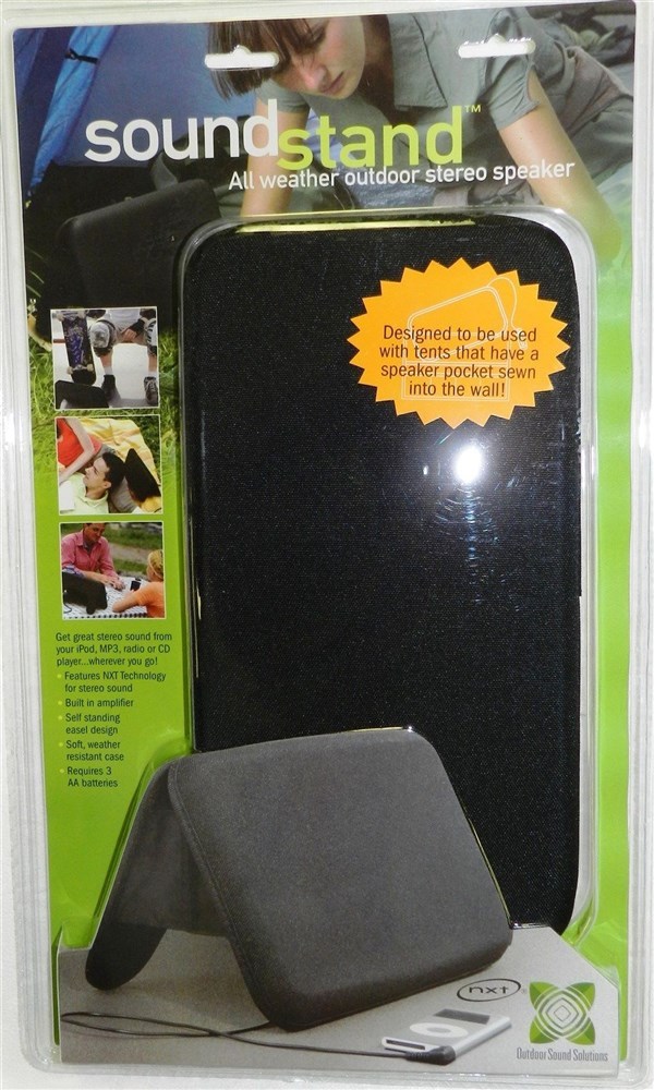 Soundstand All Weather Outdoor Stereo Speakers New Factory Sealed!