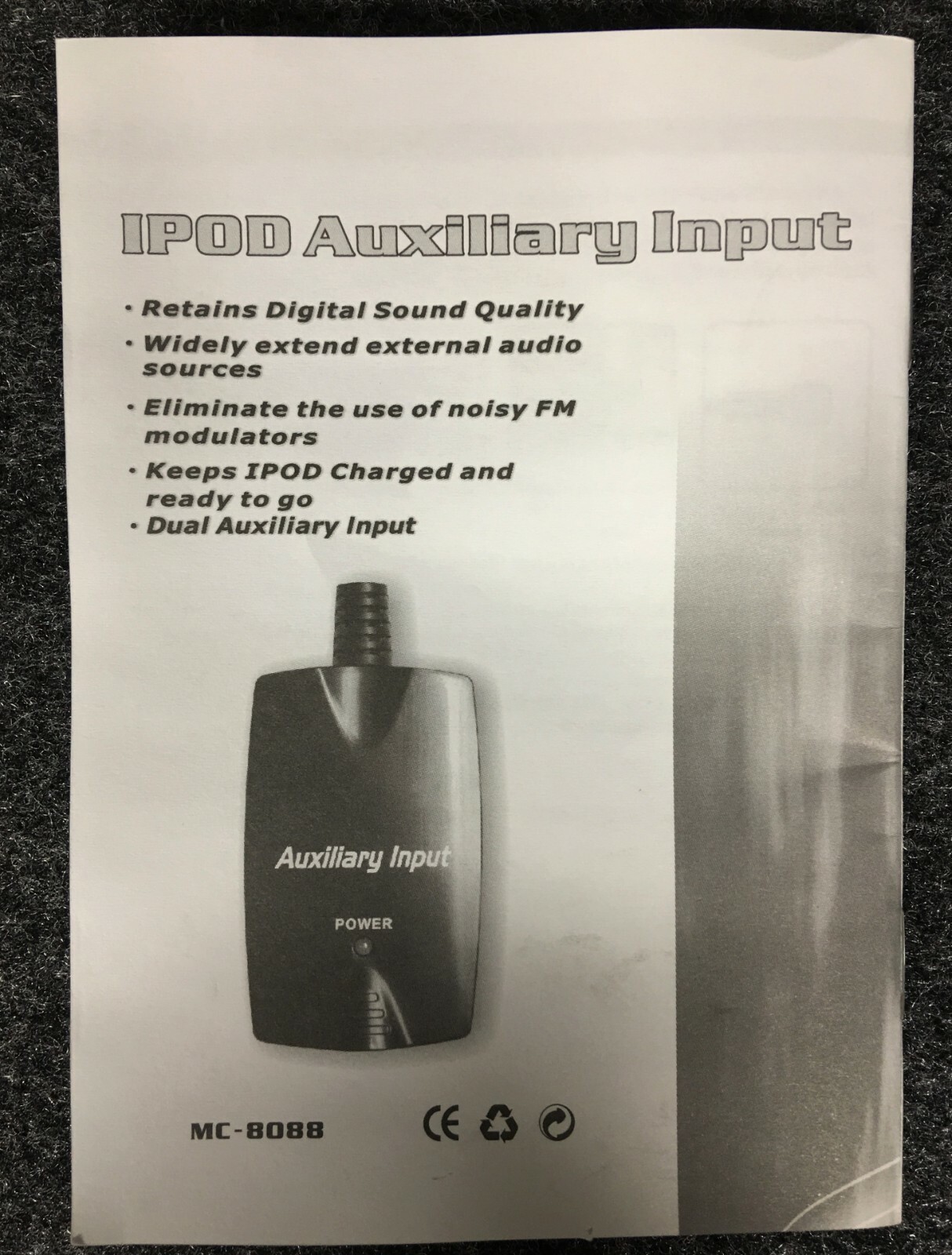 AXXESS AIP-GM01-ID iPOD Auxiliary Input