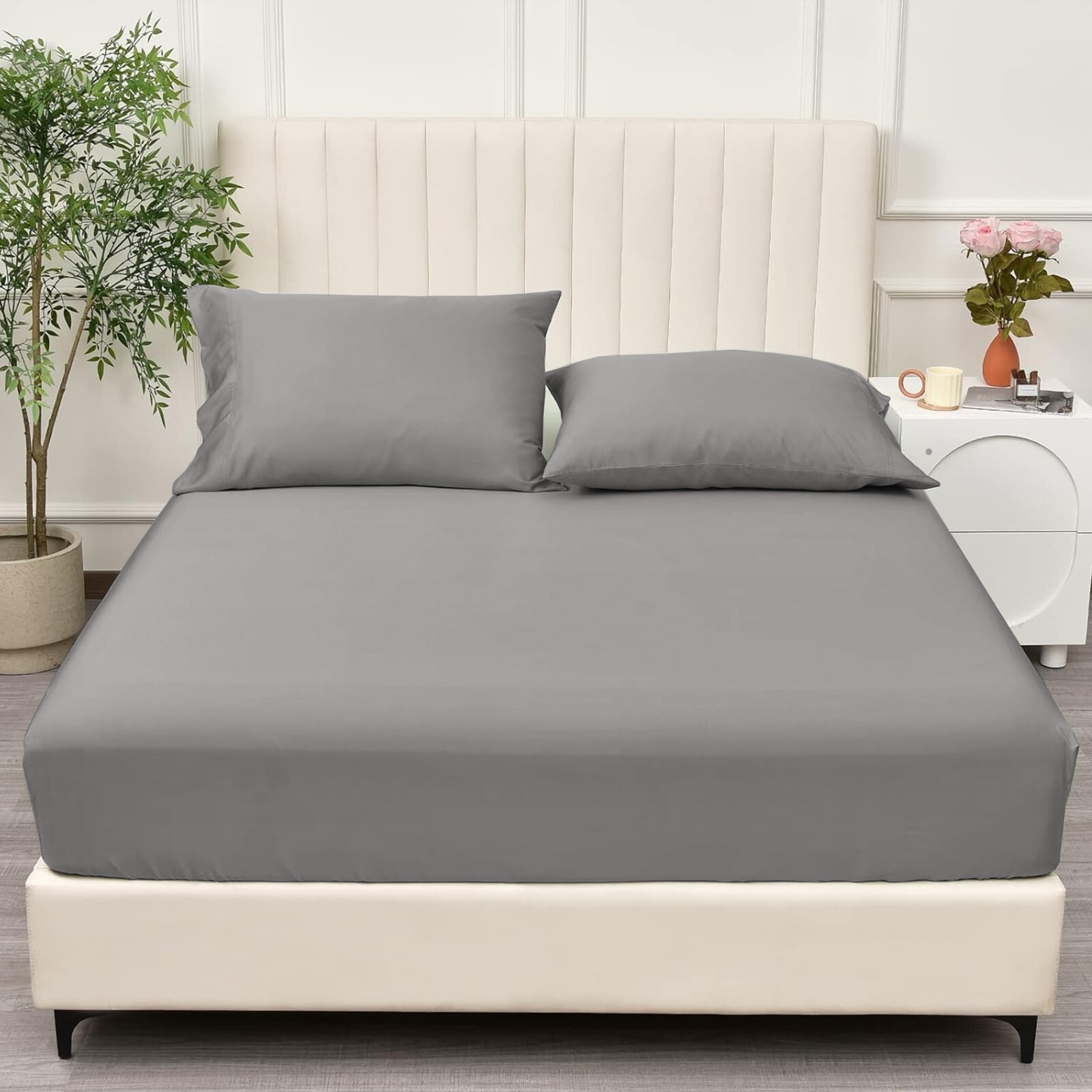 Extra Deep Fitted Sheet 30CM Ultra Soft Bed Sheets Single Double King Super King