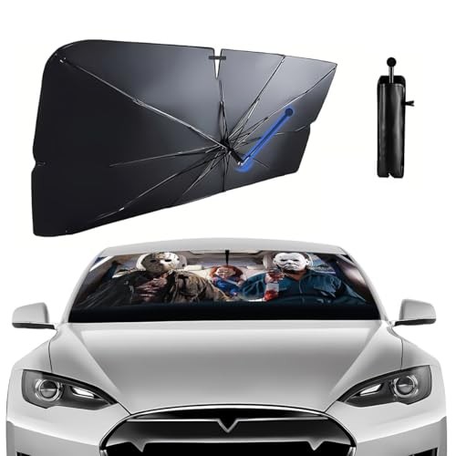 Horror Characters Umbrella Sunshade for 59x37 inches 03. Horror Characters