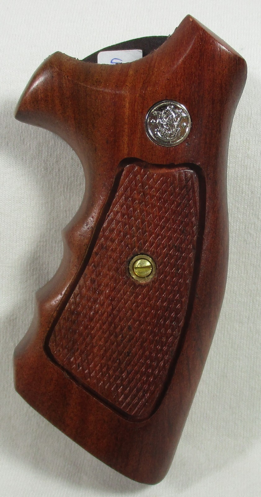 New wood checkered grips For S&W J Frame Square/Round butt
