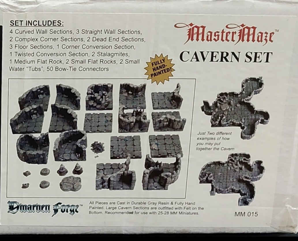 Dwarven Forge Master Maze Cavern Terrain Painted 25-28mm MM015