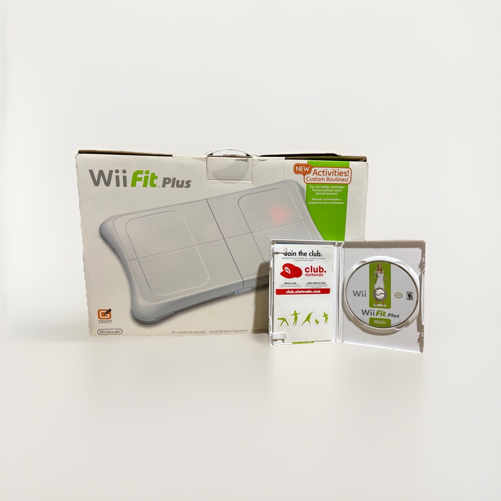 Nintendo Wii Fit Plus Balance Board & Game CIB GREAT CONDITION