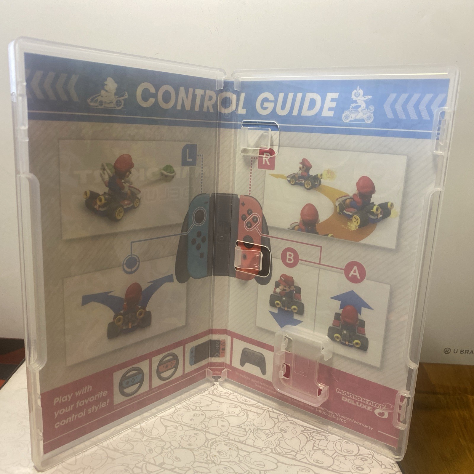 Replacement Case ONLY Mario Kart 8 Deluxe Box NO GAME