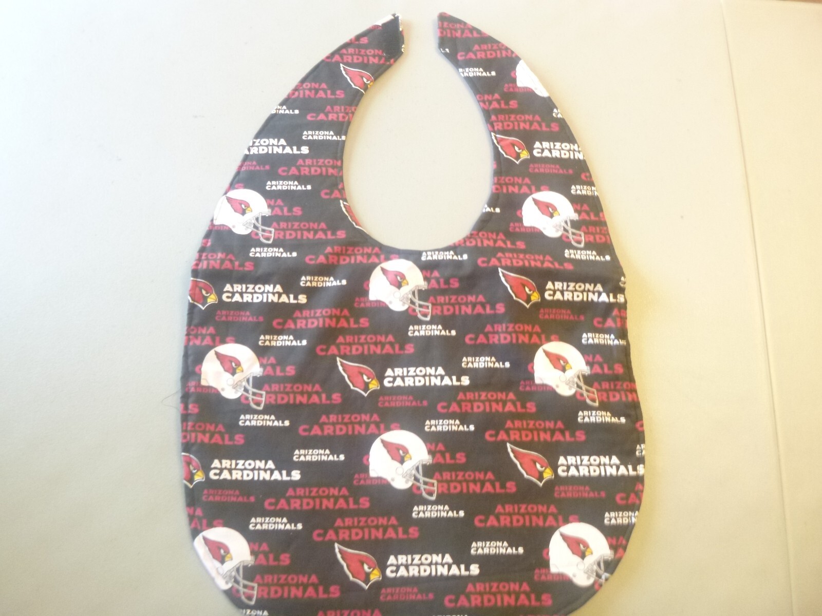 Cardinals Adult Bib/Clothing Protector double thick with Quilted Diamond Backing