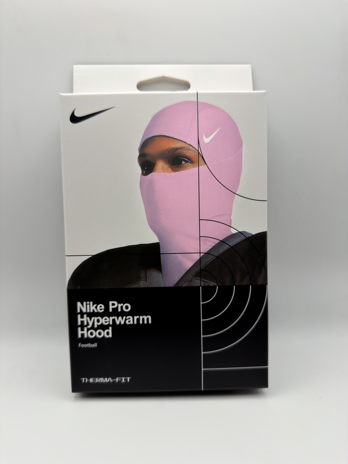 Nike Pro Hyperwarm Hood Balaclava – Therma-FIT Football Ski Mask – Pink – OSFM