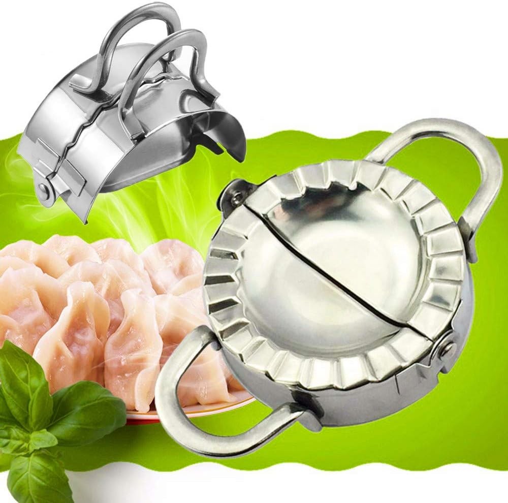 Dumpling Maker - Press/Stainless Steel Empanada Press/Pie Silver