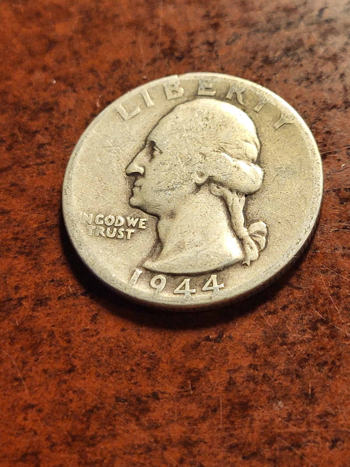 1944 Washington Silver Quarter,  Philadelphia     inv05    q62
