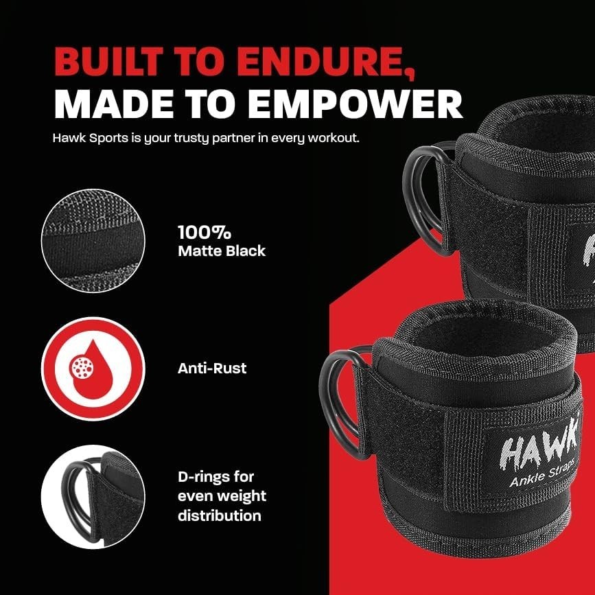 Adjustable Glute Kickback Ankle Straps for Enhanced Lower Body Strength Training
