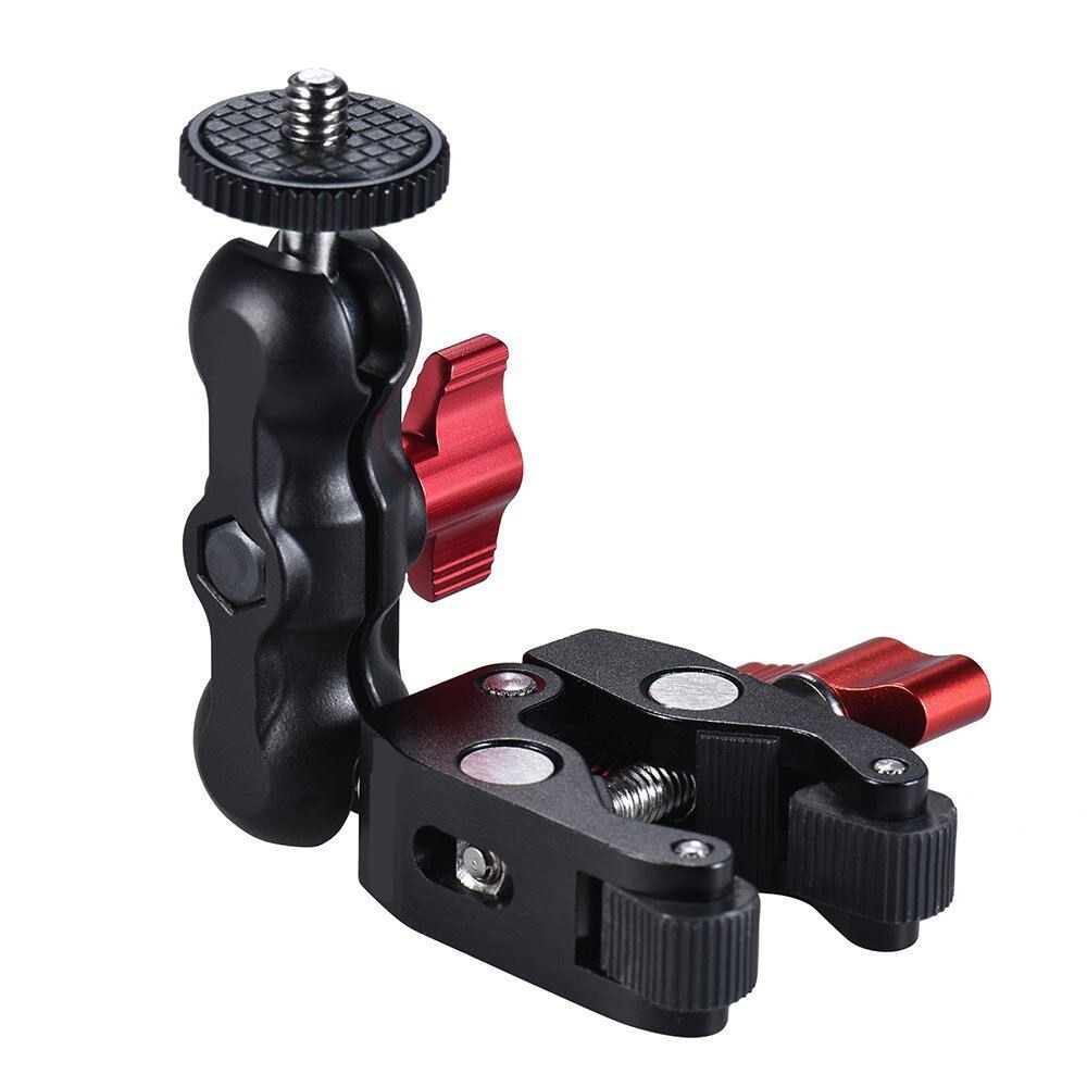 Multi-function Mini Ball Head Mount Clamp Arm with 1/4 Thread