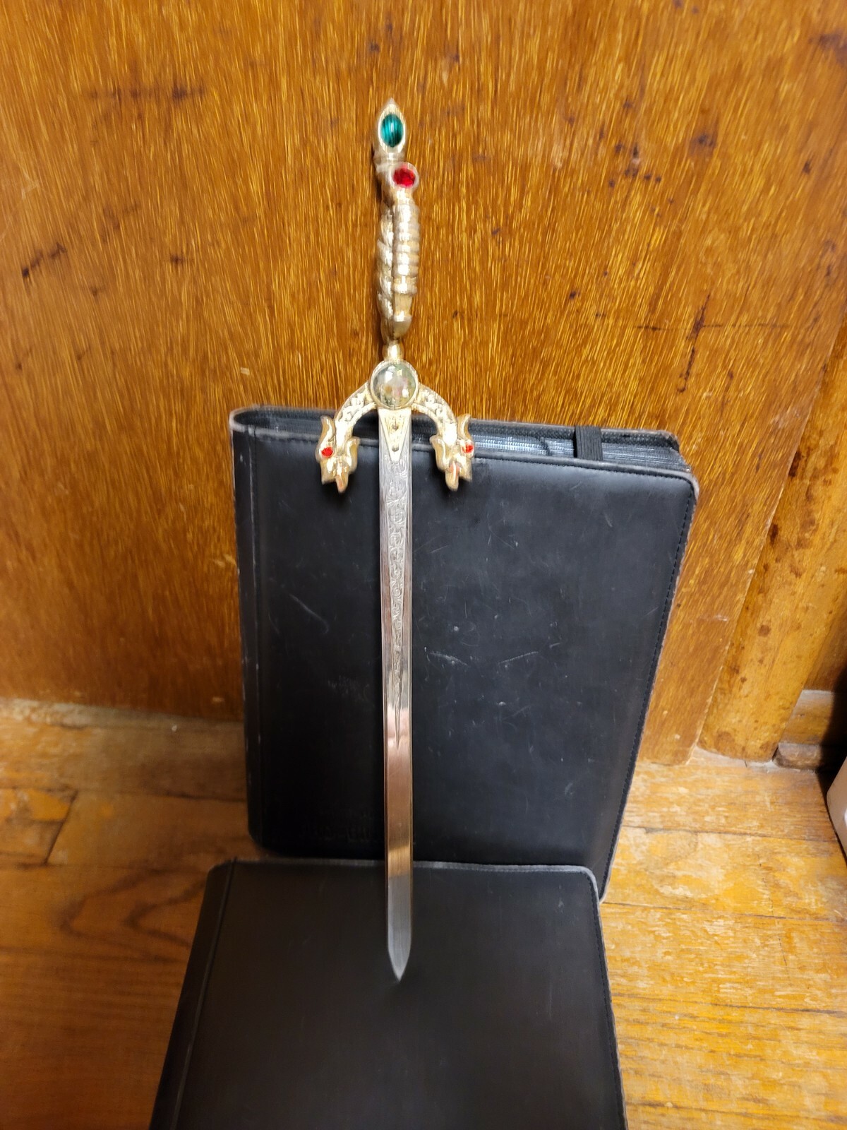 Robert Spanish Dagger Letter opener Spain Gold Plated VTG dragon GOT LOTR