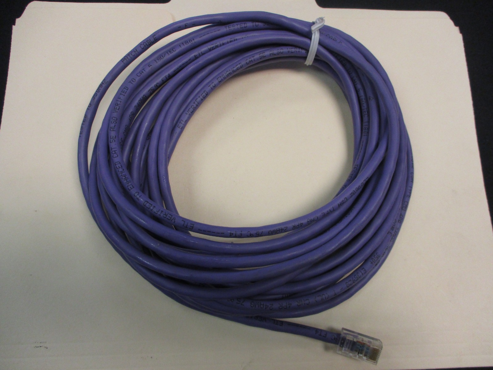 Beach Wire & Cbl  PCL5254PPUR-XO Cat. 5e Crossover Cable  RJ45B  25 FEET