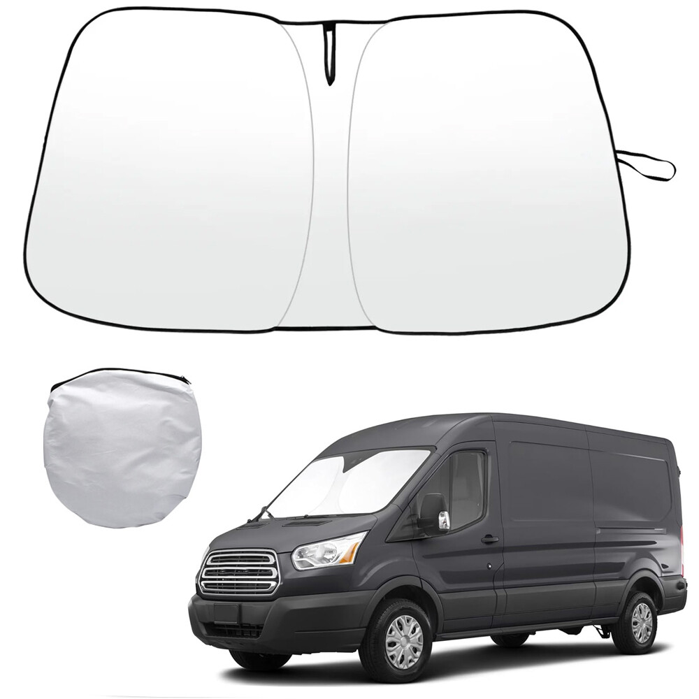 For Ford Transit 2015-2025 Windshield Sun Shade Foldable Heat Block Window Cover