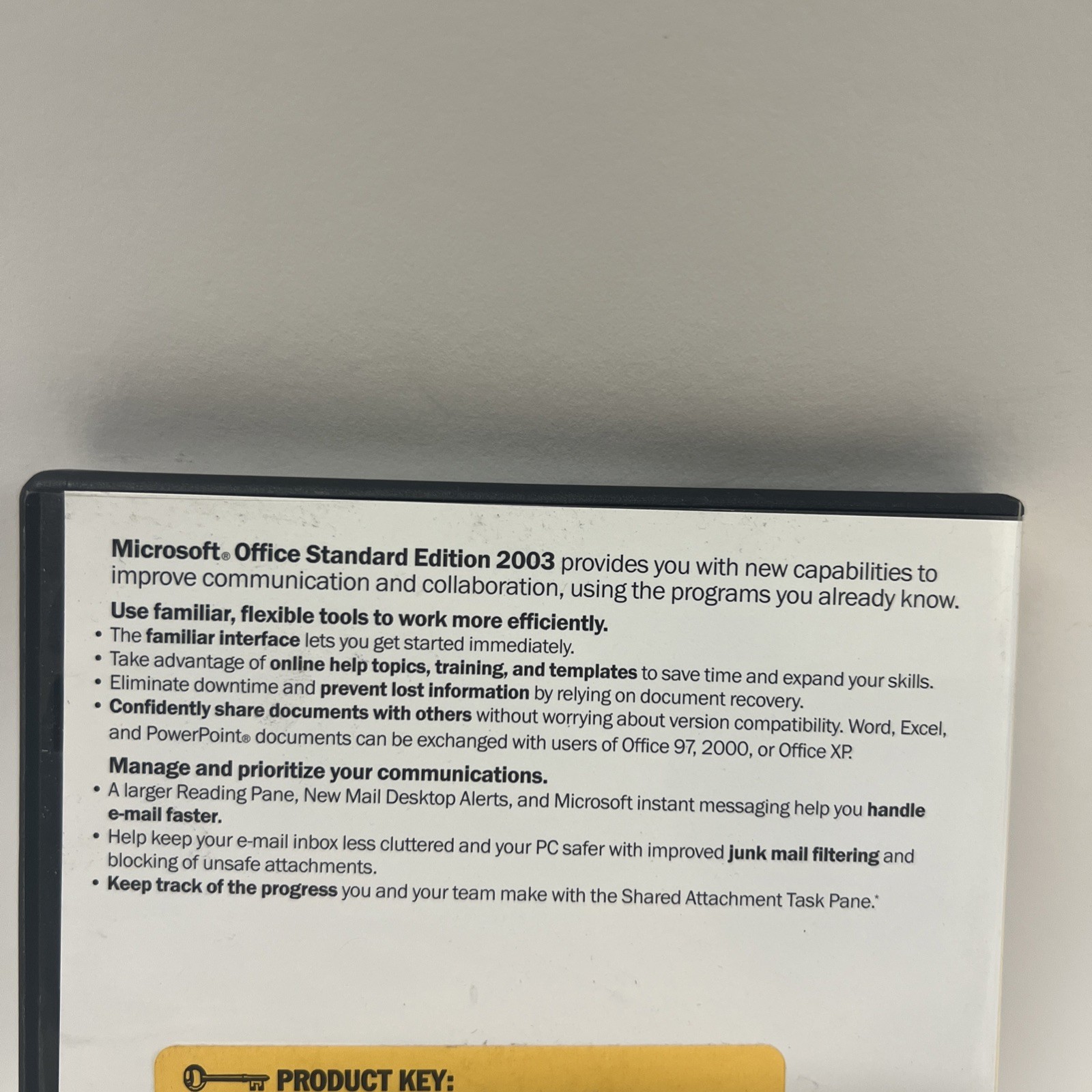 Microsoft Office Professional Edition 2003 Full Retail Version with KEY!