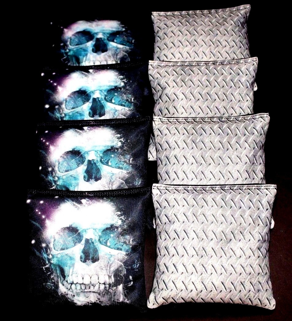 SKELETON LIGHTING TOUGH LINER 8 ACA Regulation Cornhole Bean Bags B151 & B00