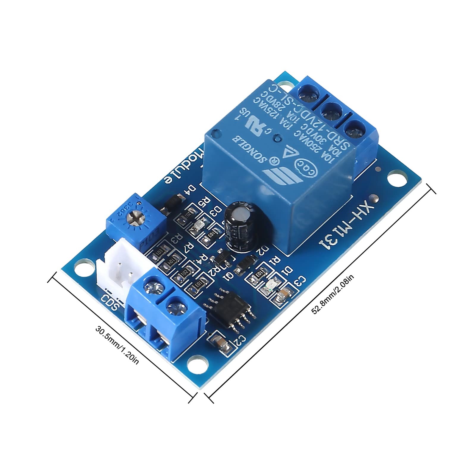 5PCS DC 12V Photoresistor Relay Module Light Sensor Automatic Control Switch 10A