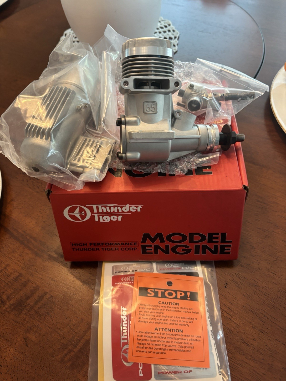 Thunder Tiger RC Model Airplane Engine GP65 (NEW)