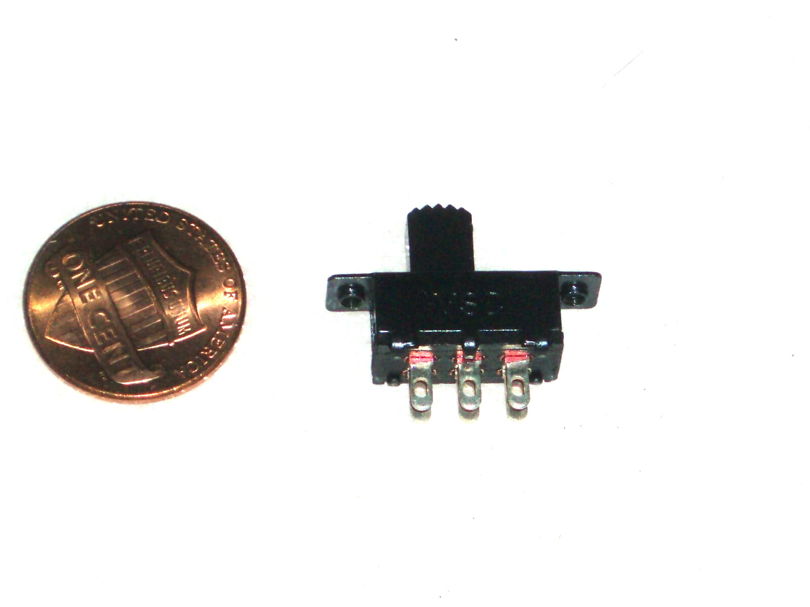 one pcs Slide Switch 2 Position 1P2T SPDT Panel Vertical Solder Lug 50 VDC 0.5A