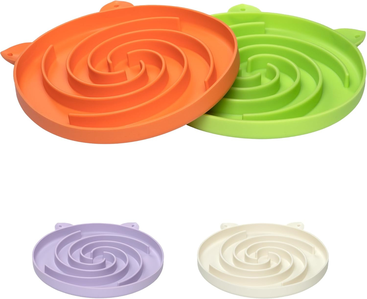 Bifeaw Slow Feeder Cat Bowl, Easy to Clean Silicone Bowl, Ideal for Dry and Wet