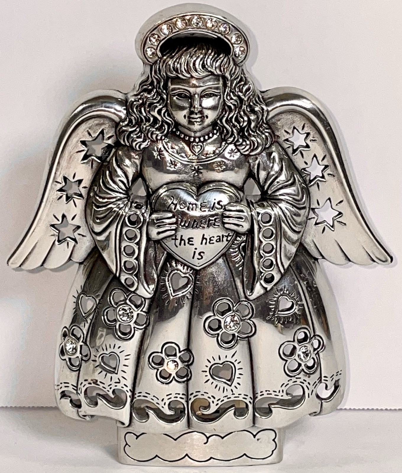 Brighton Angel Heart Night Light Brighton Your Home Collection Silver Plate