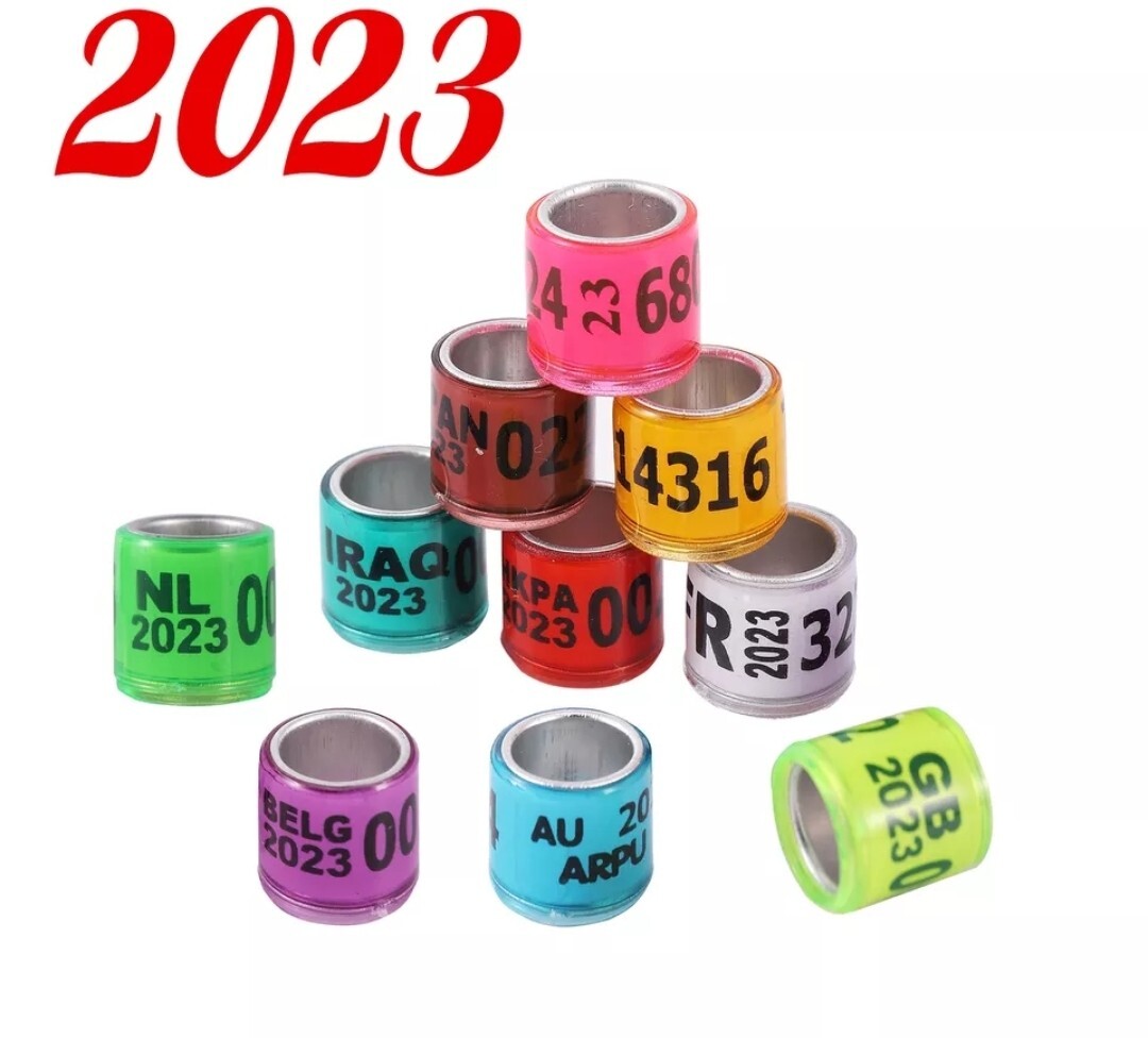 2023 50pcs 8mm pigeon leg rings identify dove bands pigeon training supplies_sy