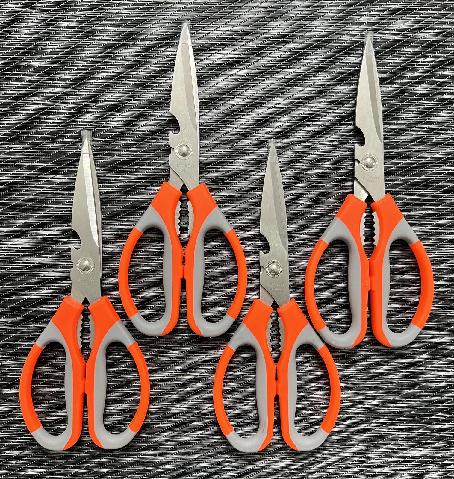 (4) NEW FOOD GRADE UTILITY SHEARS STAINLESS STEEL MULTI-USE SCISSORS FREE SHIP!