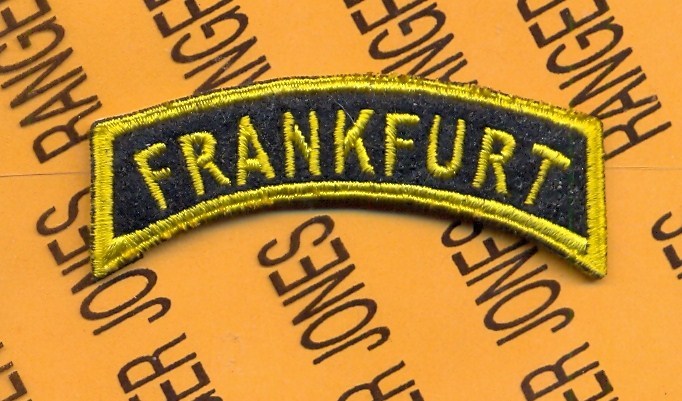 US Army Europe USAEUR FRANKFURT Germany 2.5" tab arc patch