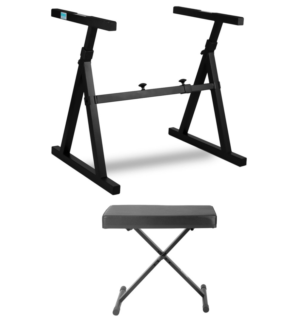 Knox Gear Heavy Duty Z-Style Keyboard Stand (Black)