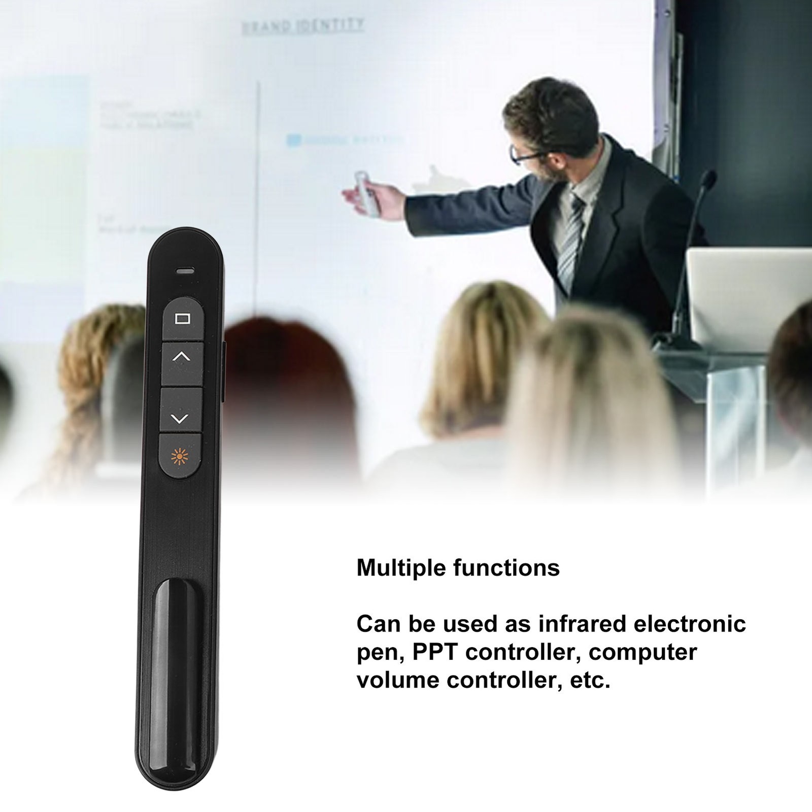 Wireless Presenter Remote Control Presentation Click Pointer Portable PPT C GQUK
