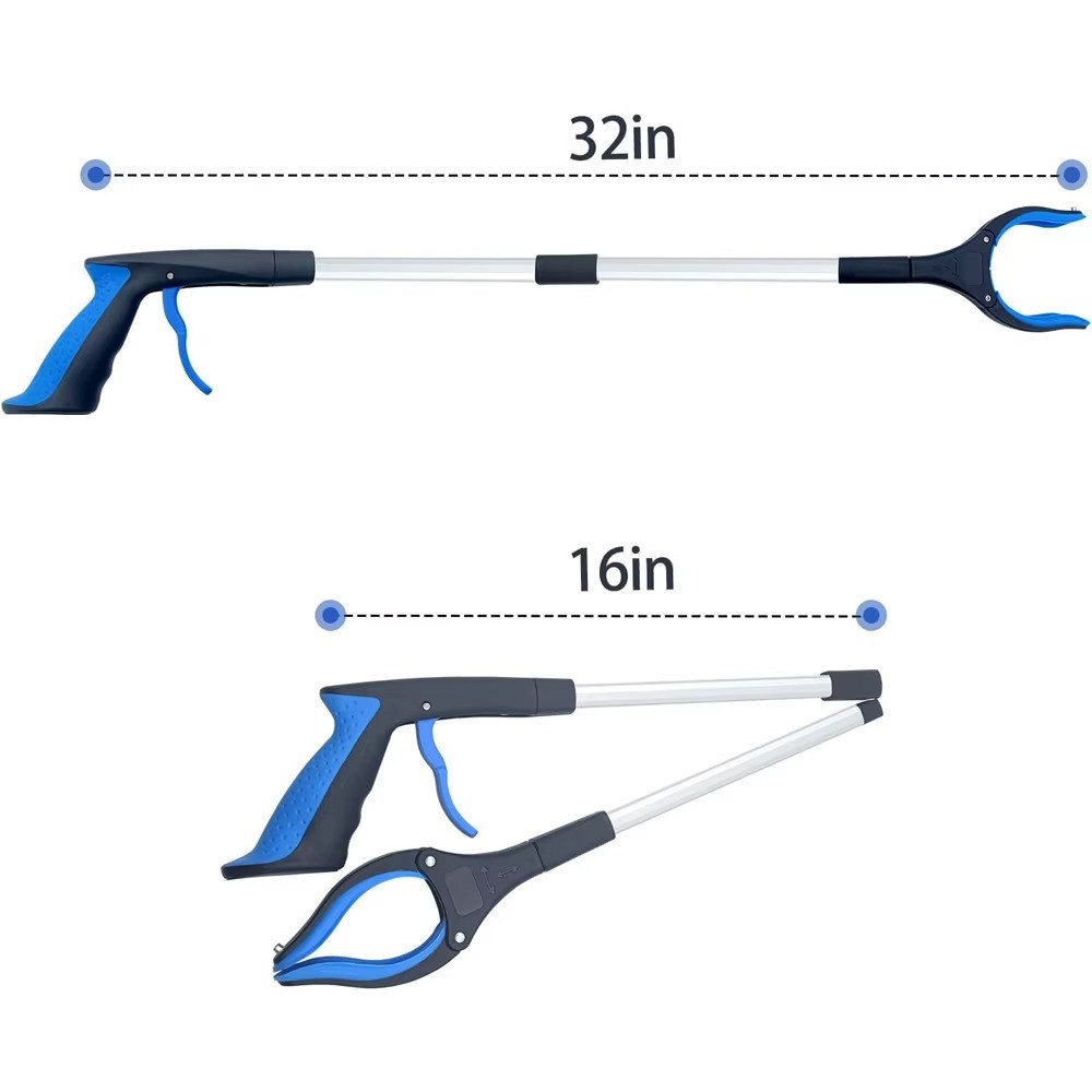 Foldable Gripper Extender Hand Tools Litter Picker Collapsible Garbage Grabber