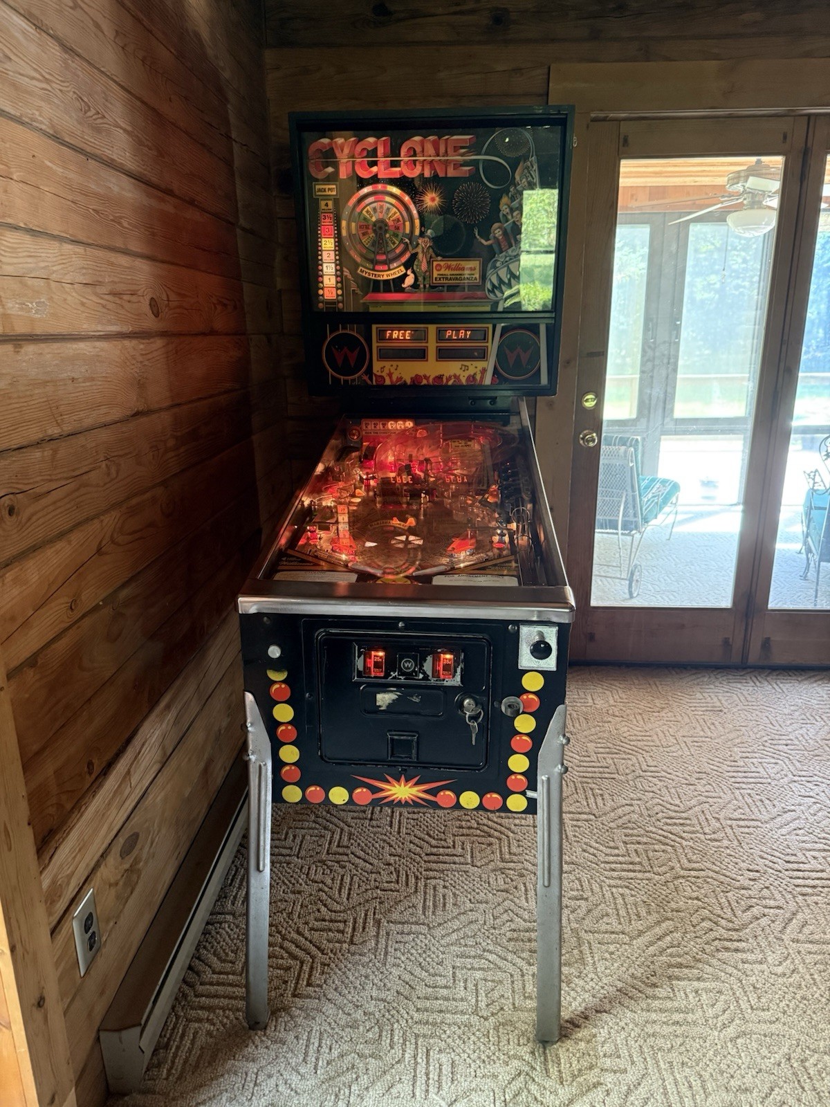 Williams Cyclone Pinball Machine Coney Island NY Roller Coaster Ronald Regan