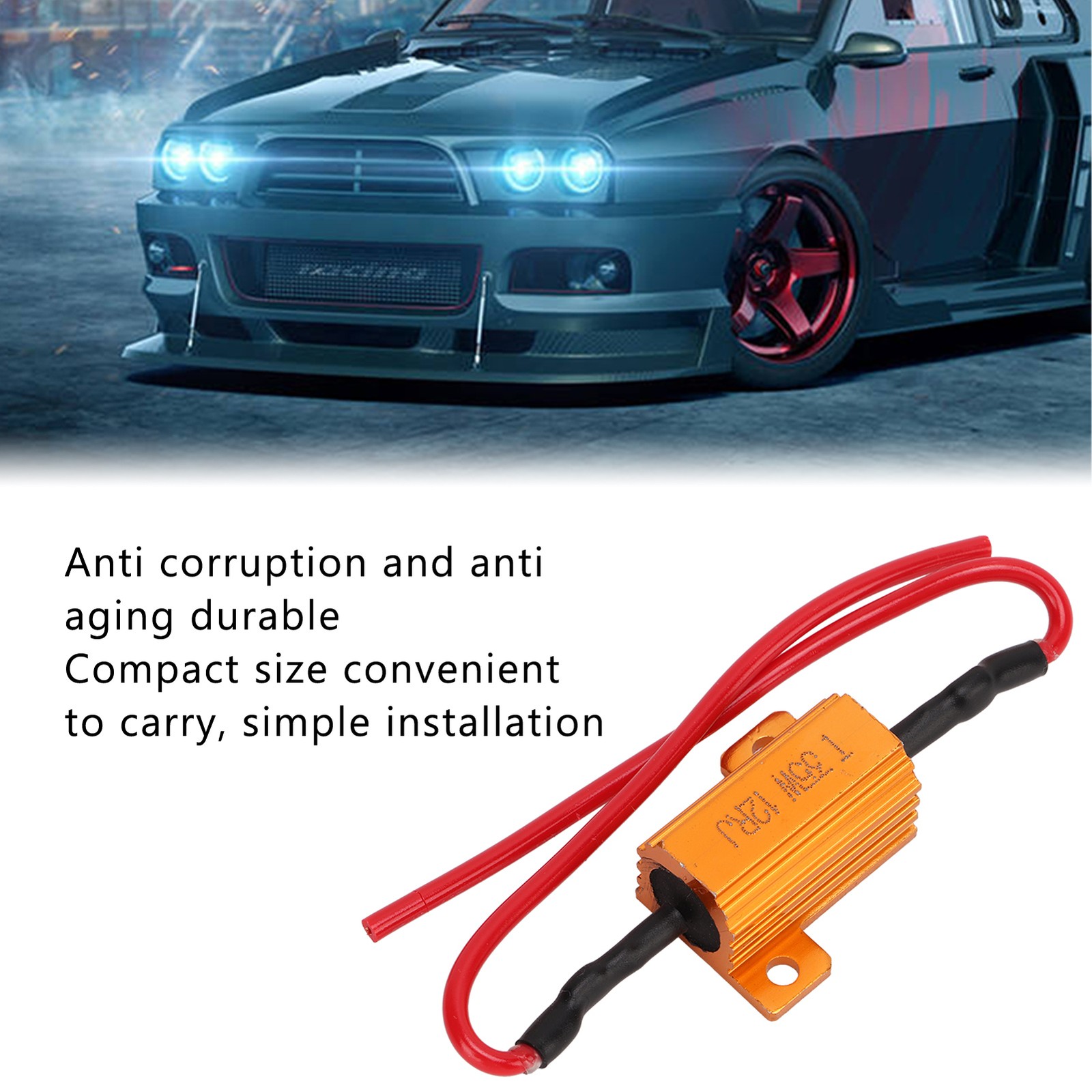 2 Sets LED Load Resistor Kit Superior Performance For Fog Lights