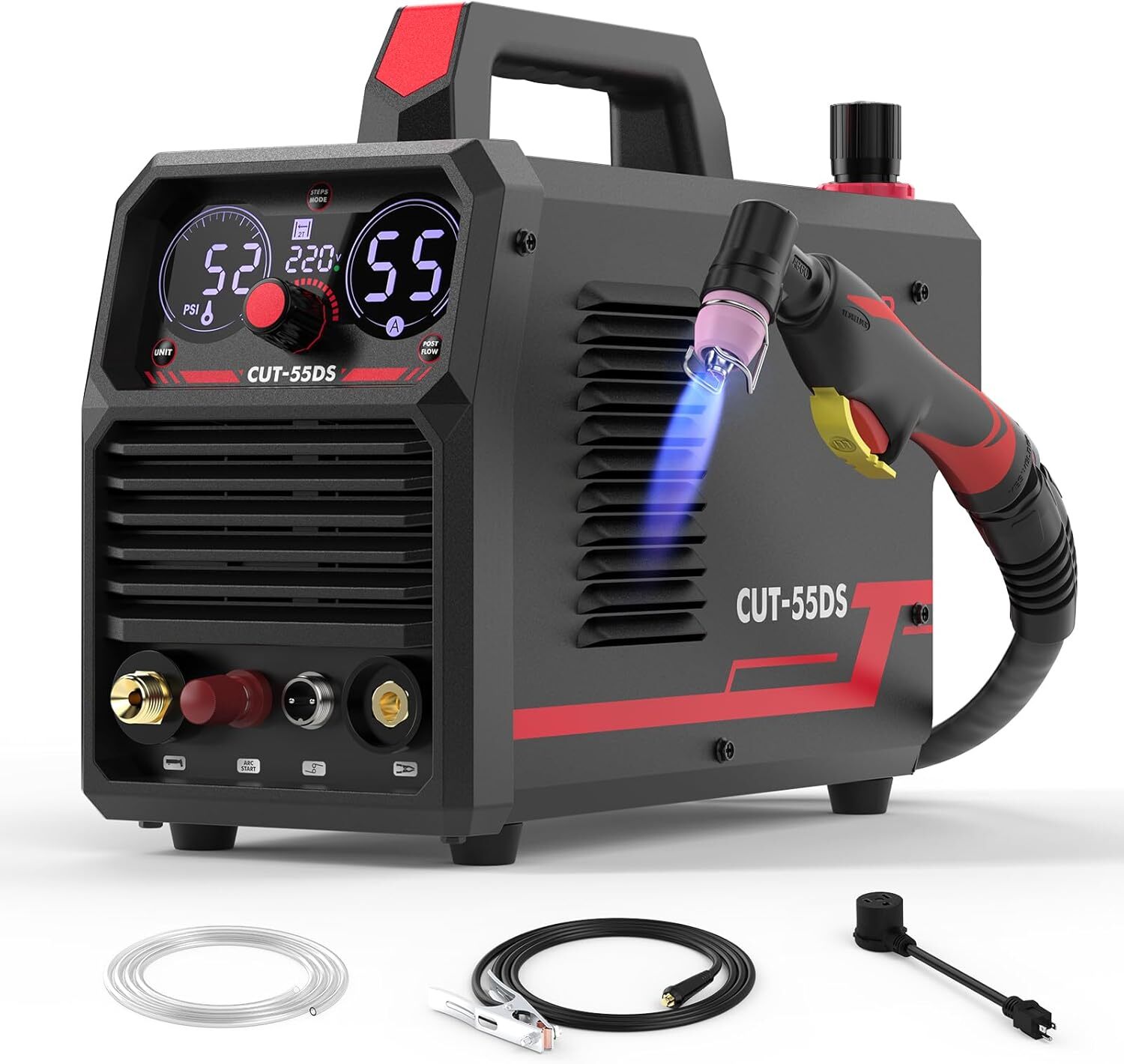 55A Non-Touch Pilot Arc Air Power 110/220V IGBT Inverter Plasma Cutting Machine.