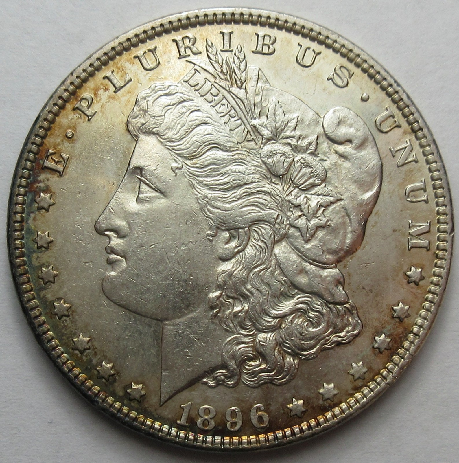1896 Silver Morgan Dollar -AU- (#210c)